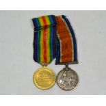 A pair of British World War One medals