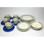 A Roselle dinner service 'Midwinter pattern'