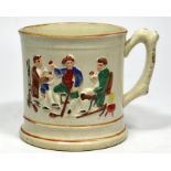 A 19th century Staffordshire pottery novelty frog mug