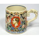 King Edward VIII Commemorative scarce Burleigh ware Laura Knight mug