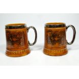 Two Lord Nelson Pottery tankards, coaching days