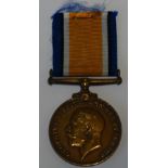 BRITISH WAR MEDAL 1914-18 TO 3004 LABOURER FATEH MOHD 2 LAB CORPS