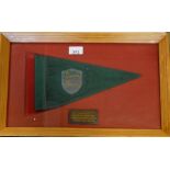 FRAMED FLAG PRESENTED TO COL.DG.McCORD GARRISON DHEKALIA CHELELIA