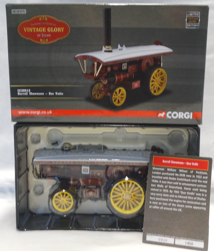 CORGI VINTAGE GLORY OF STEAM BURRELL SHOWMANS QUO VADIS