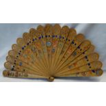 FOLDING FAN WITH SHIPS CRESTS