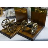 PR ROYAL ARTILLERY REPRO CANNONS TO STANDS COMMERATE 1815 BATTLE WATERLOO