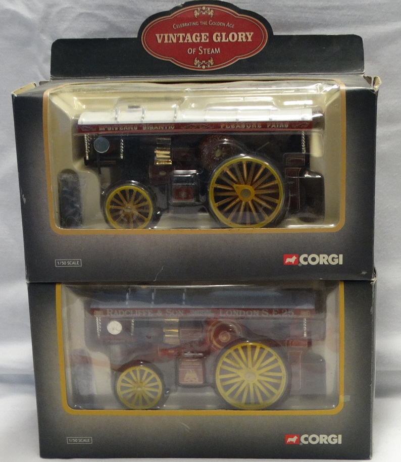 CORGI VINTAGE GLORY OF STEAM FOWLER MCGIVENS & RADCLIFFE & SON (2)