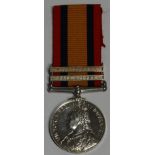 QUEENS SOUTH AFRICAN SILVER MEDAL 2 CLASPS - WITTEBERGEN & CAPE COLONY TO 9811 PTE C.EADE SCOTS