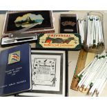 QTY OF SPILLERS PENCILS, RMS LANCASTRIA CARD SCORE CARD, CLS TRADERS GUIDE/DIARY 1951 ETC