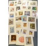 VARIOUS MOUNTED PRINTS