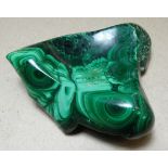 MALACHITE TRIANGULAR BOWL