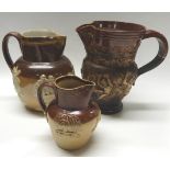 DOULTON BEST IS NOT GOOD ENOUGH JUG & 2 DOULTON HARVEST JUGS