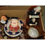 BOX OF CHINA INC STAFFS VICAR & MOSES FOR RESTORATION