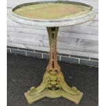 MENTOR CO LONDON CAST IRON TABLE 'THE ROTHERHAM'