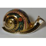 ROYAL CROWN DERBY PAPERWEIGHT GARDEN SNAIL 3361 OF 4500