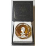 BACCARAT BOXED PAPERWEIGHT QUEEN ELIZABETH II