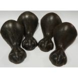 4 CAST IRON BALL & CLAW BATH FEET