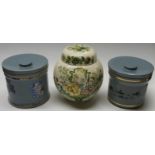 MASONS STRATHMORE GINGER JAR & 2 DENBY POTS & LIDS