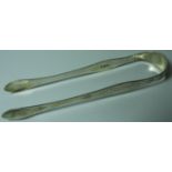 PR SILVER SUGAR TONGS LONDON 1805 P.A.W. BARMAN