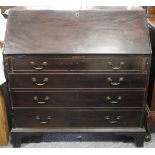 GEORGIAN MAHOGANY BUREAU (KEY IN OFFICE)