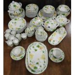 VILLEROY & BOCH GERANIUM DINNER & TEAWARE (IN EXCESS OF 100 PCES)