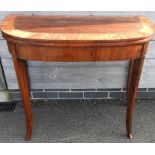 MAHOGANY FOLD TOP CARD TABLE