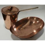 COPPER BOWL & DEEP PAN WITH LID