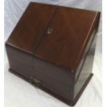 MAHOGANY FITTED STATIONARY CABINET