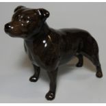 BESWICK STAFF BULL TERRIER 1982A BANDITS BRINTIGA DK BRINDLE GLOSS