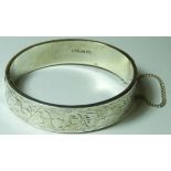 SILVER 925 HINGED BANGLE 22.9