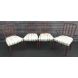 4 EDWARDIAN DINING CHAIRS