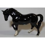 BESWICK JOGGING BLACK MARE BCC 2005 (BOXED)