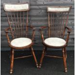 PR OF EDWARDIAN ELBOW CHAIRS
