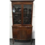 MAHOGANY GLAZED CABINET