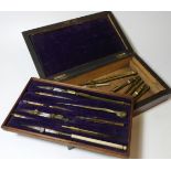 ROSEWOOD BOXED DRAWING SET