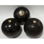 3 BOWLING WOODS (1 PRESENTATION WOOD BY THE TILLICOULTRY BOWLING CLUB)