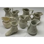 7 PORTMECRION PARIAN SMALL JUGS & A BOOT