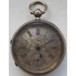 B.KATTENBACK MAESTEG HALLMARKED SILVER GILT POCKET WATCH NO.10686