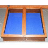 GLAZED 2 DOOR TABLE TOP DISPLAY CABINET