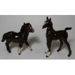 2 ROYAL DOULTON FOALS