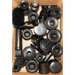 BOX OF EBONY ACCESSORIES