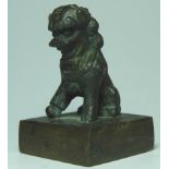 ORIENTAL BRONZE FOO DOG SEAL