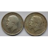 COINS - 1916 & 1918 HALFCROWNS (2)