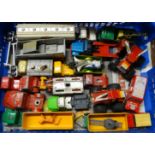 TRAY OF MODEL TRUCKS