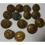 BOX OF MILITARY BUTTONS