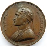 DANTE ALIGHIERI 1821 MEDALLION 40MM DIA