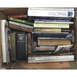 BOOKS - BOX BOOKS INC FAMOUS SCOTTISH HOUSES, TRACTORS, BOBBIN LACE ETC