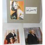 AUTOGRAPHS - FAYE DUNAWAY, LAUREN BACALL & CATHERINE DENEUVE (3)