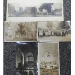 POSTCARDS - 4 ST GILES, JACOBSTOW & PHOTOGRAPH OF MARHAMCHURCH