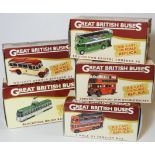 5 ATLAS BOXED GREAT BRITISH BUSES 1:76 SCALE